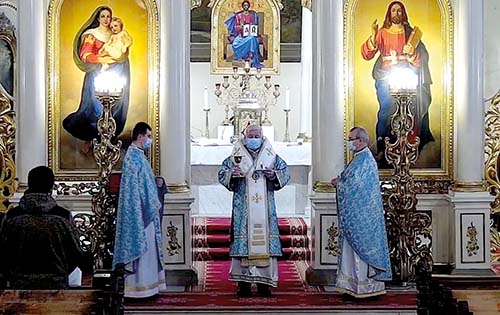 Vladyka Ján slávil svätú liturgiu za kňazov na odpočinku