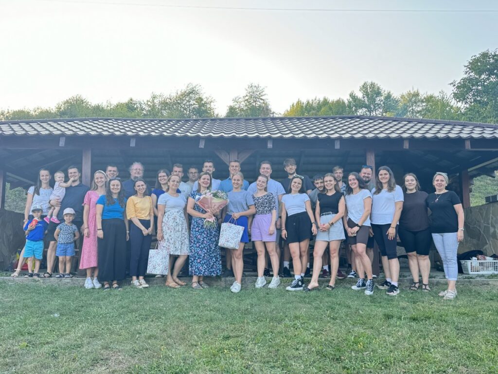 Rozlúčka s Viktóriou v Ľutine pred jej odchodom do USA